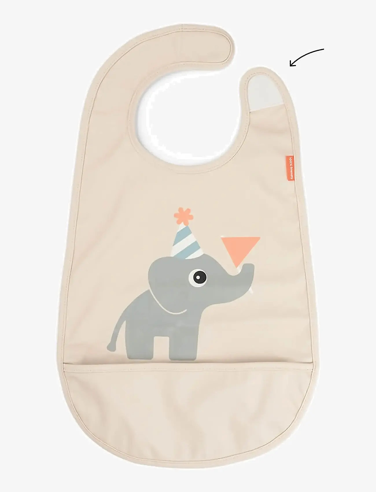 Done by Deer - Bib w/velcro Celebration Sand - Ärmellose lätzchen - sand - 3