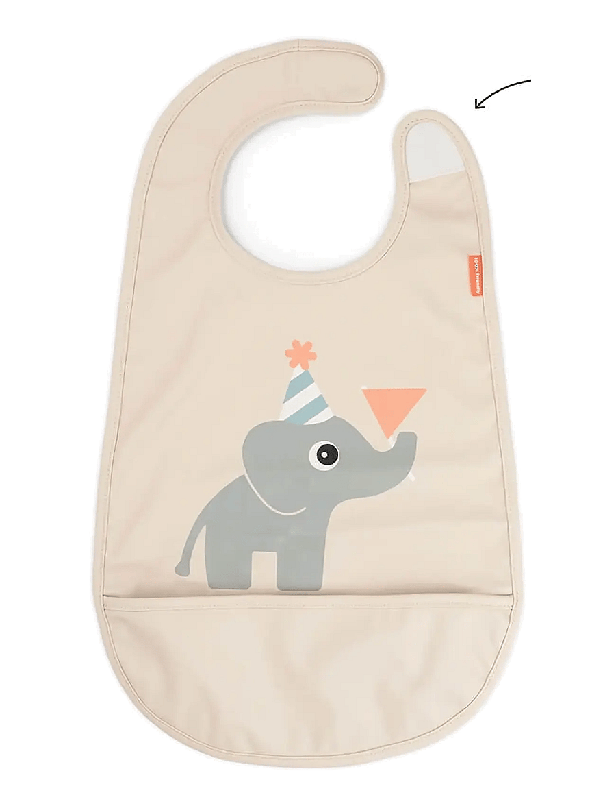 Done by Deer - Bib w/velcro Celebration Sand - Ärmellose lätzchen - sand - 3