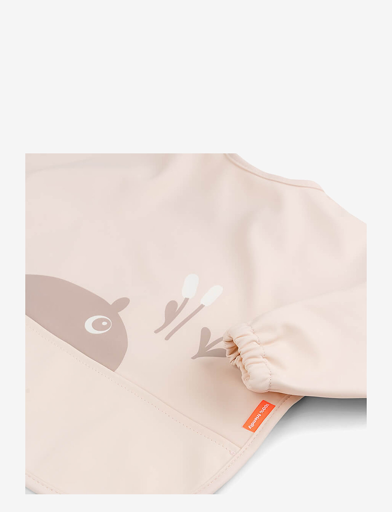 Done by Deer - Sleeved pocket bib Ozzo Powder - long sleeve bibs - powder - 1