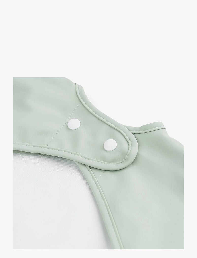 Done by Deer - Sleeved pocket bib Croco Green - langarmlätzchen - green - 2