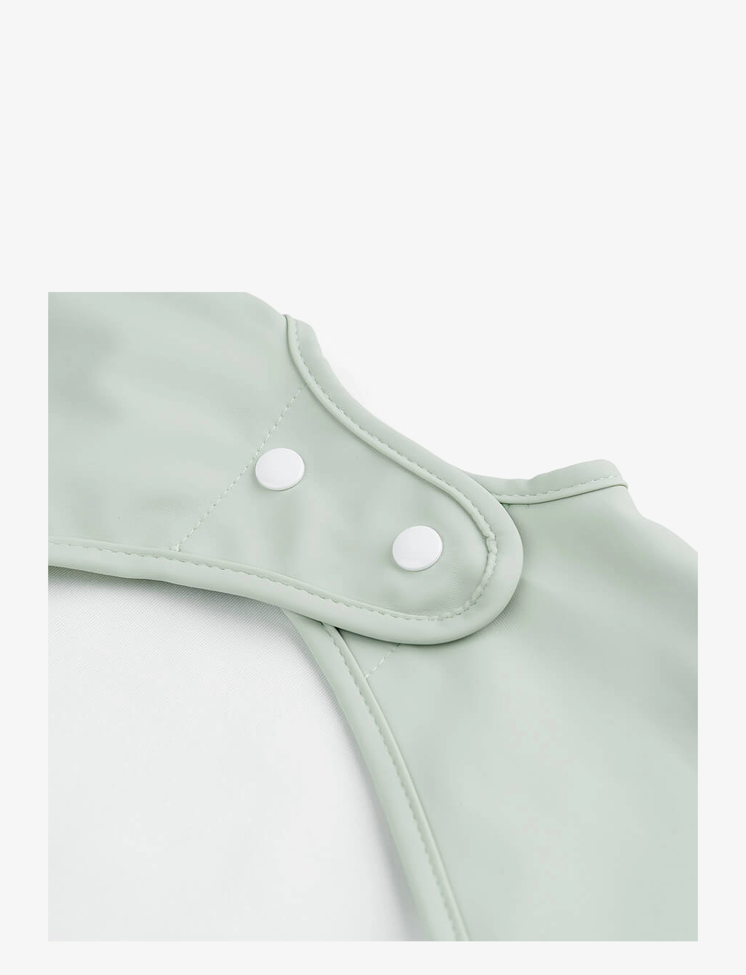 Done by Deer - Sleeved pocket bib Croco Green - langarmlätzchen - green - 2
