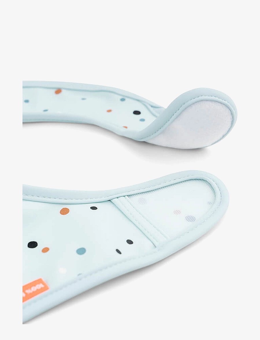 Done by Deer - Bib w/velcro 2-pack Elphee Blue - bavoirs sans manches - blue - 1