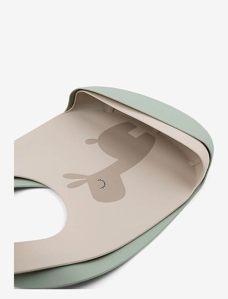 Done by Deer - Silicone bib 2-pack Lalee Sand/Green - sleeveless bibs - sand/green - 1