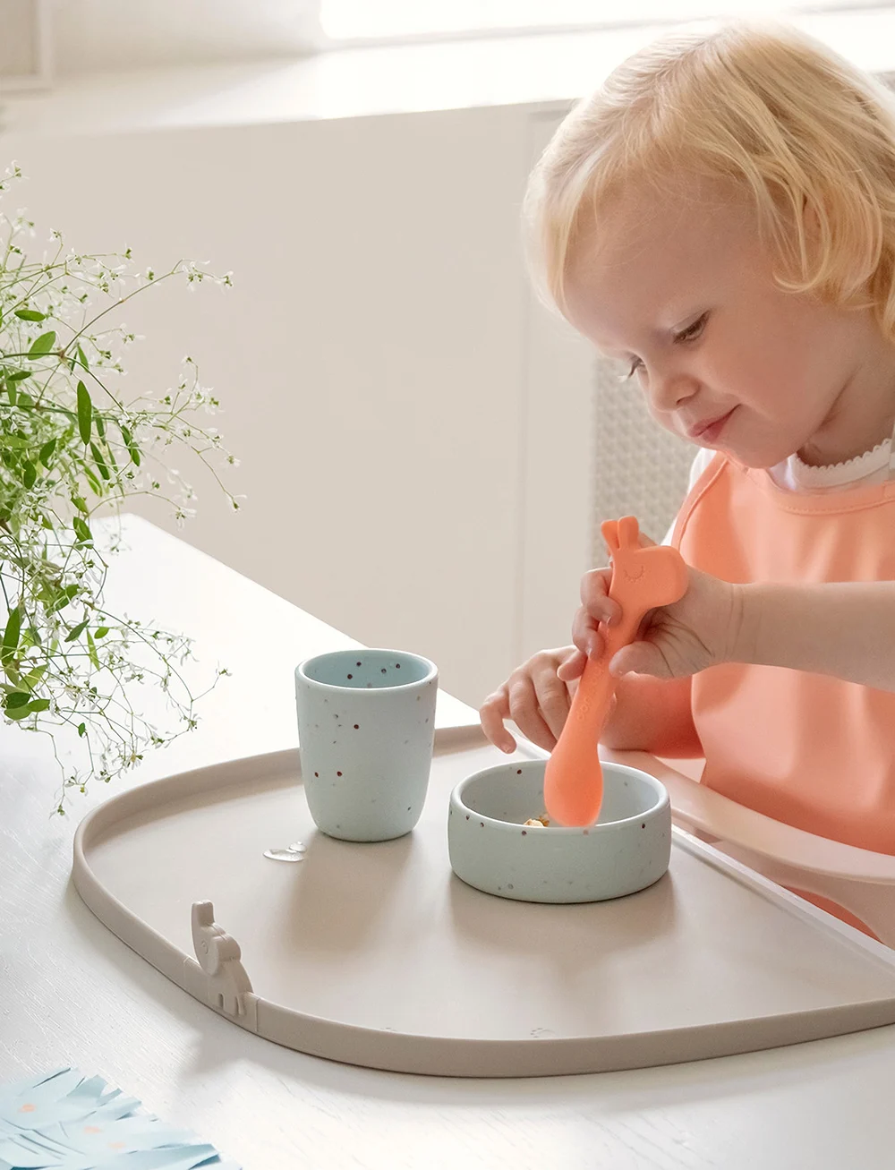 Done by Deer - Pull-over bib Croco Green - varrukateta pudipõlled - green - 3