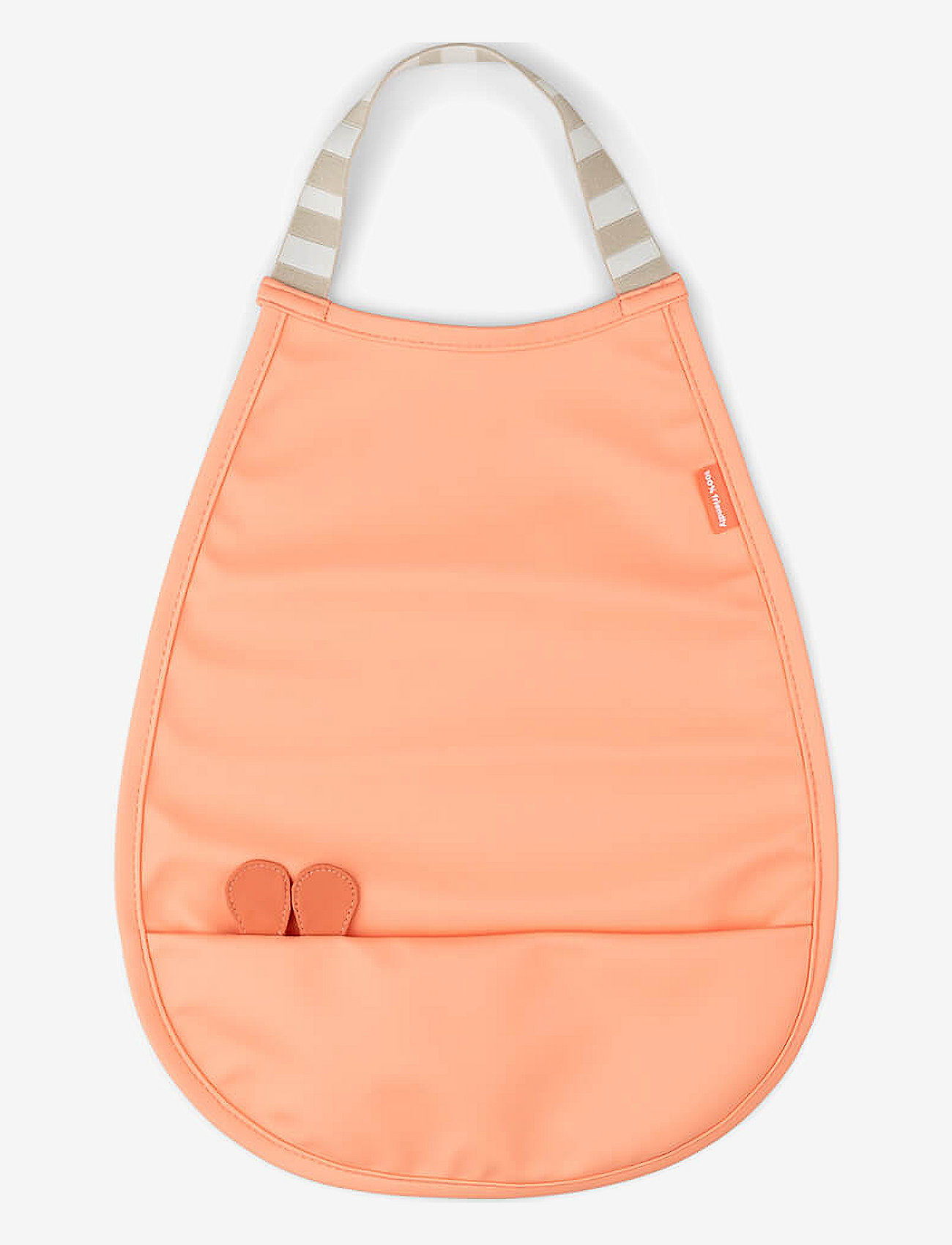 Done by Deer - Pull-over bib Raffi Coral - coral - 0