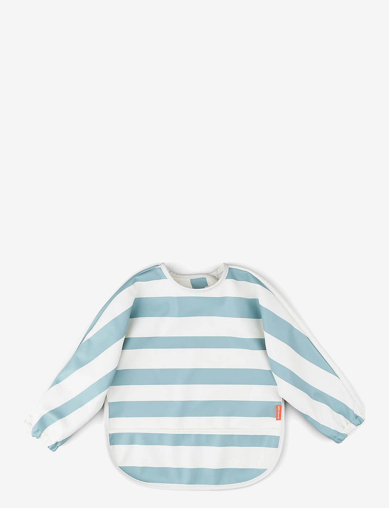 Done by Deer - Sleeved pocket bib Stripes Blue - langarmlätzchen - blue - 1