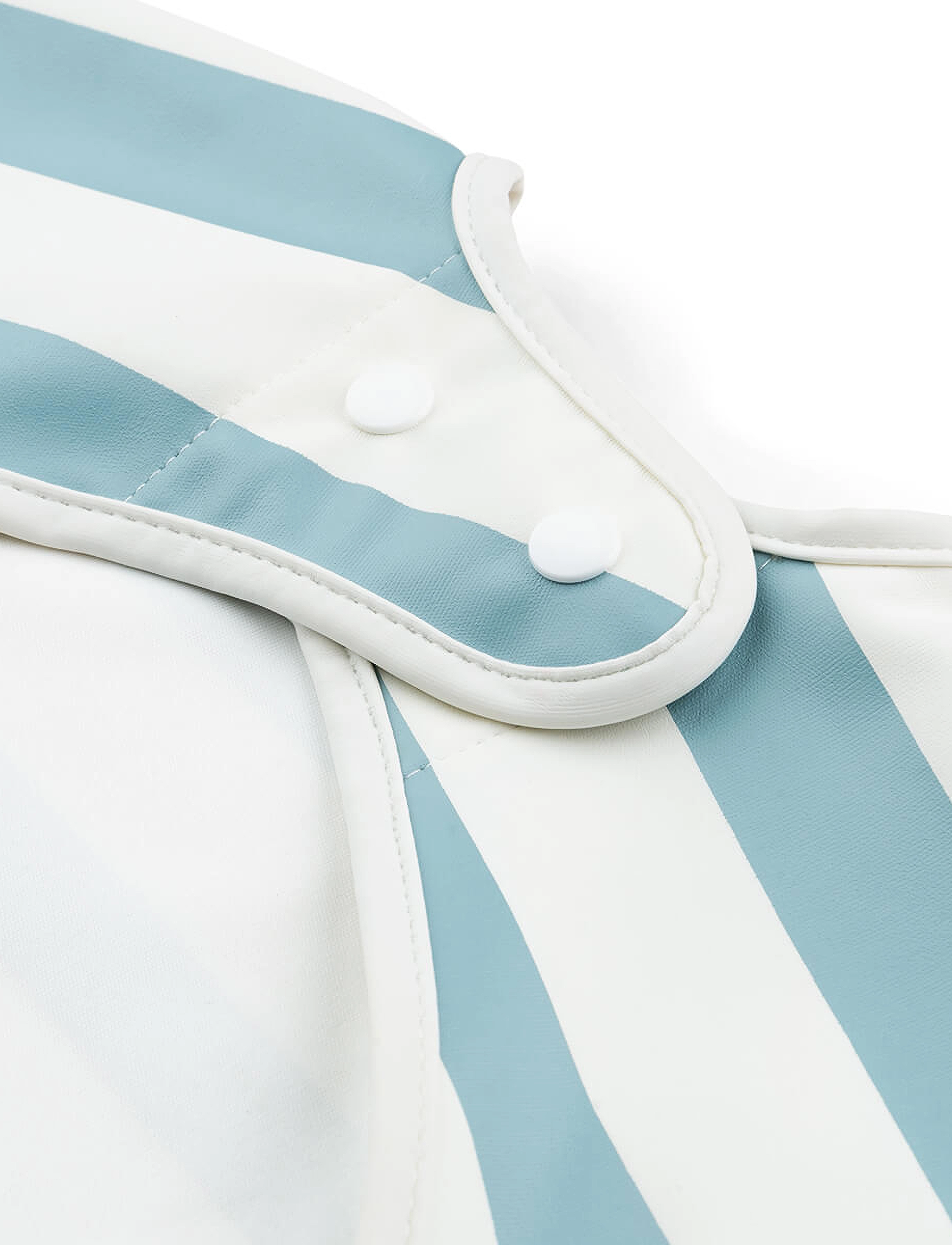 Done by Deer - Sleeved pocket bib Stripes Blue - langarmlätzchen - blue - 3