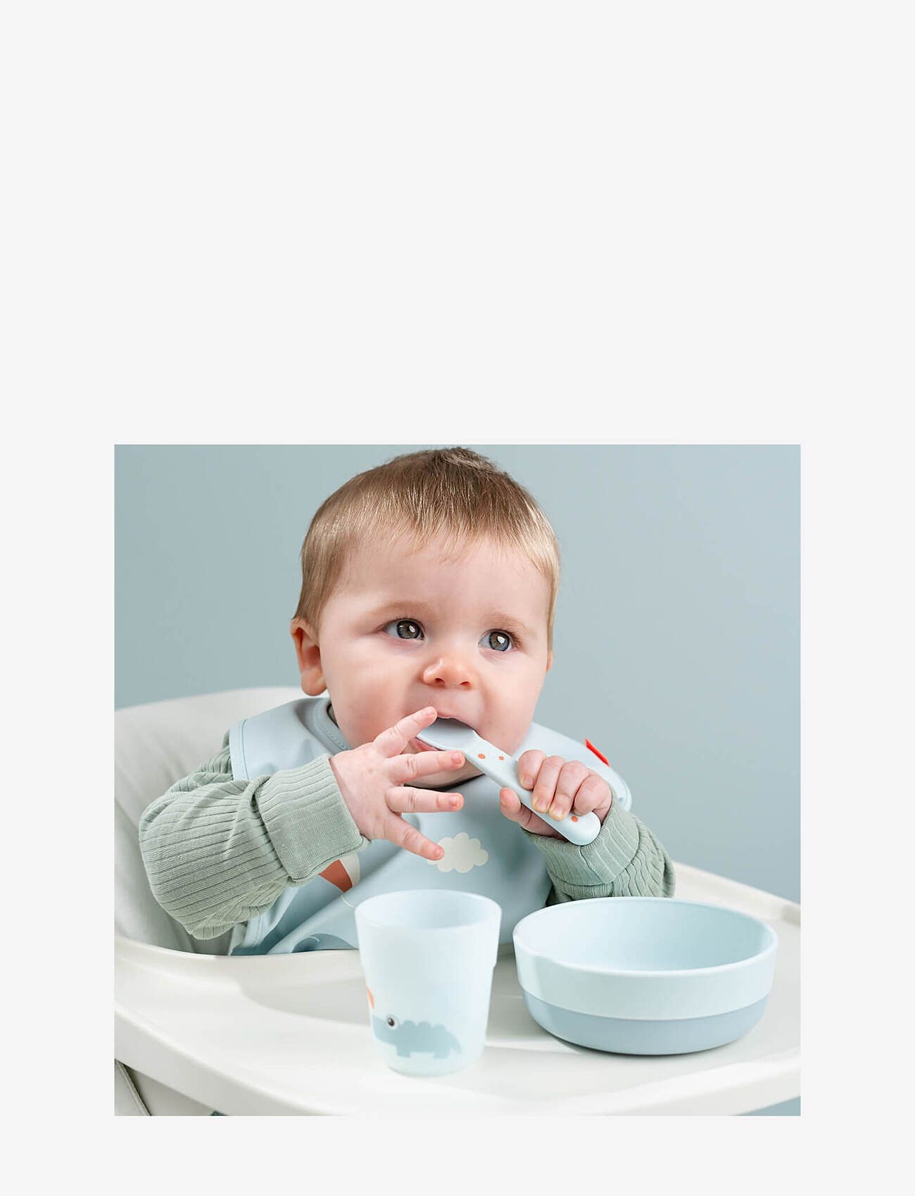 Done by Deer - Bib w/velcro Playground Powder - powder - 4