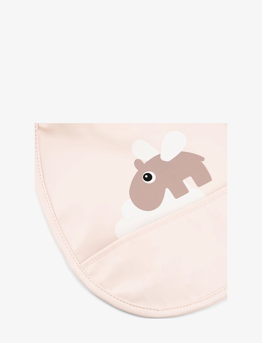 Done by Deer - Tiny pocket bib 2-pack Happy clouds Powder - Ärmellose lätzchen - powder - 2
