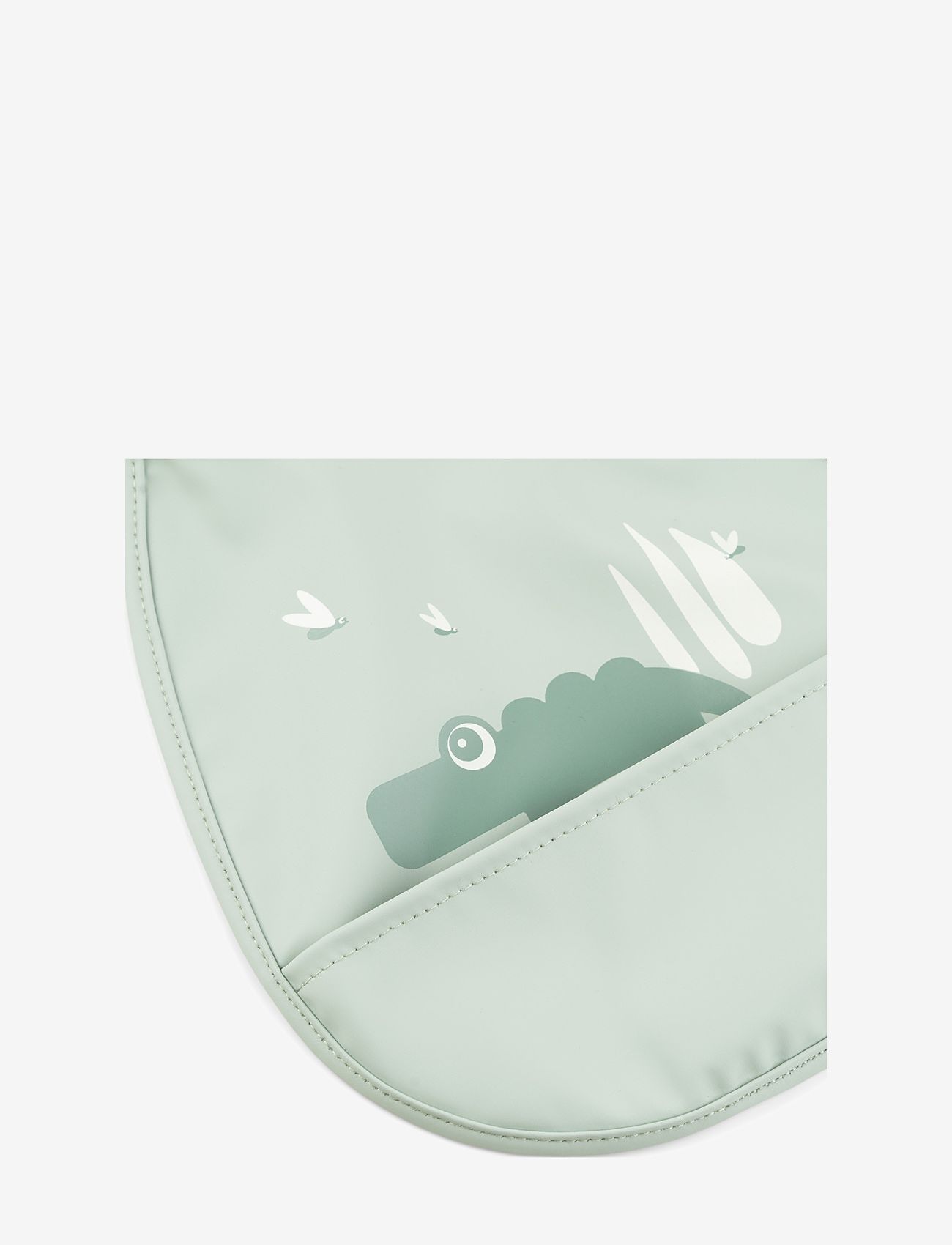 Done by Deer - Tiny pocket bib 2-pack Croco Green - sleeveless bibs - green - 2