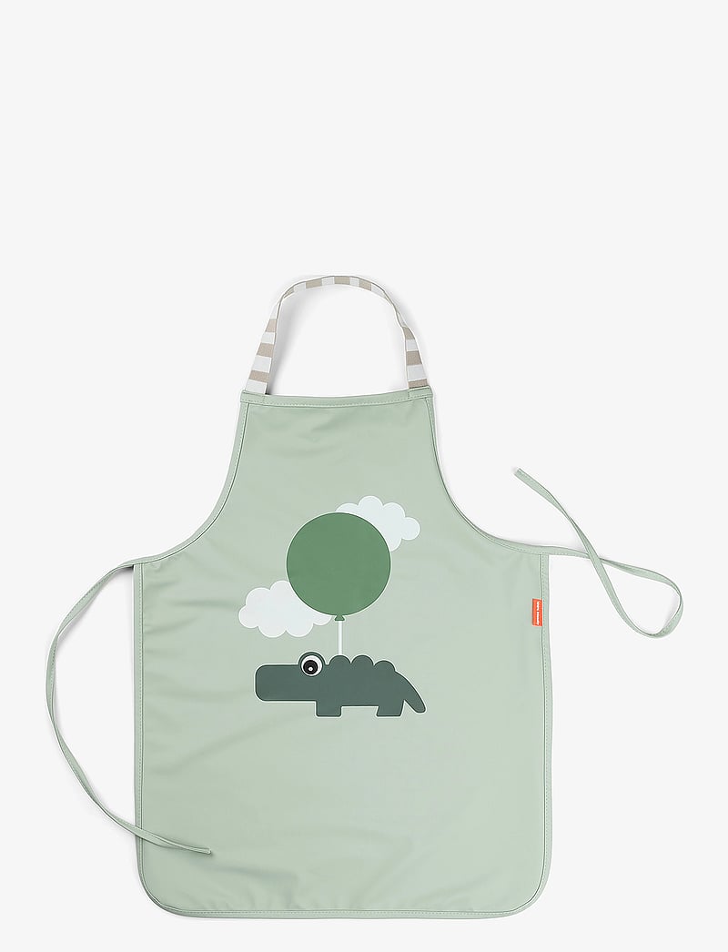 Done by Deer - Waterproof kids apron Happy clouds Green - schürzen - green - 0