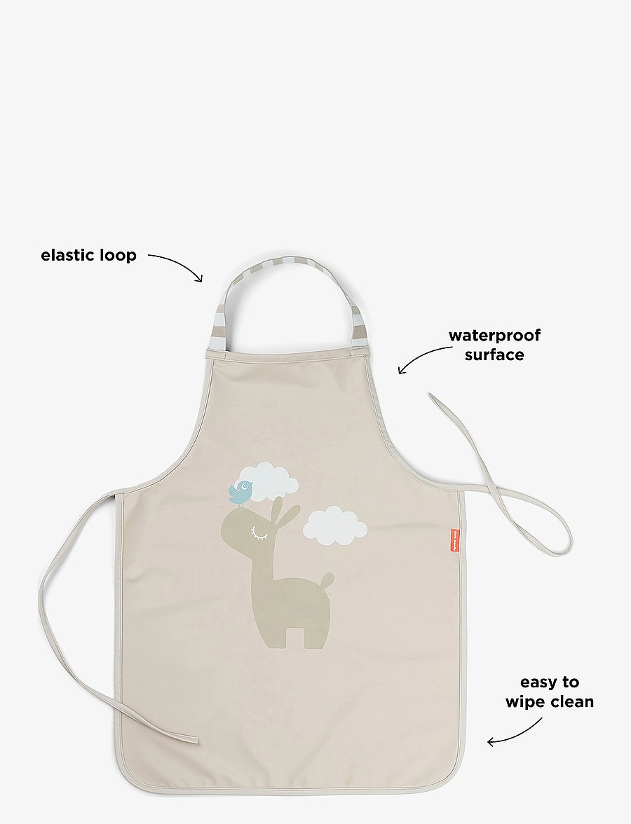 Done by Deer - Waterproof kids apron Lalee Sand - schürzen - sand - 2