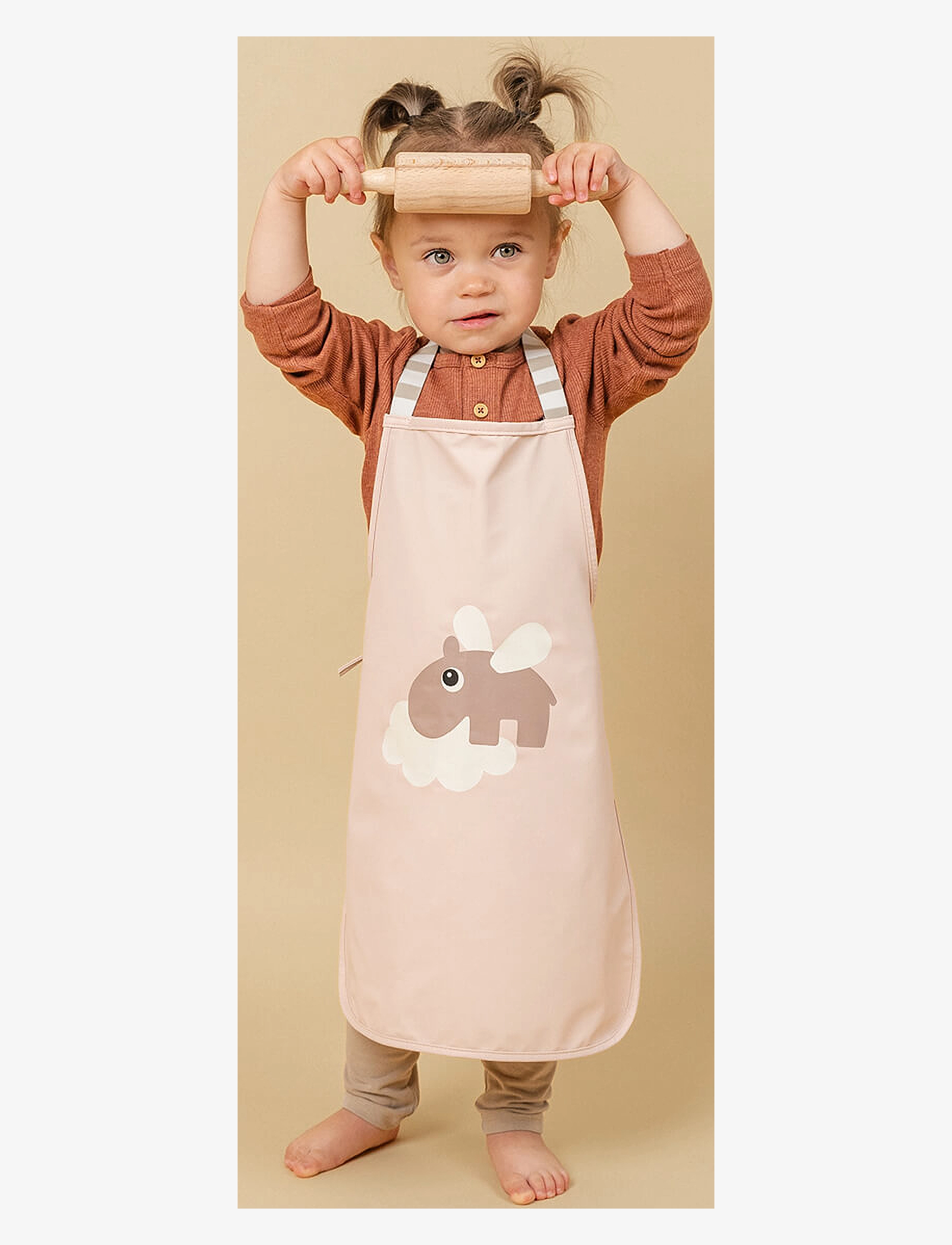 Done by Deer - Waterproof kids apron Lalee Sand - tabliers - sand - 4