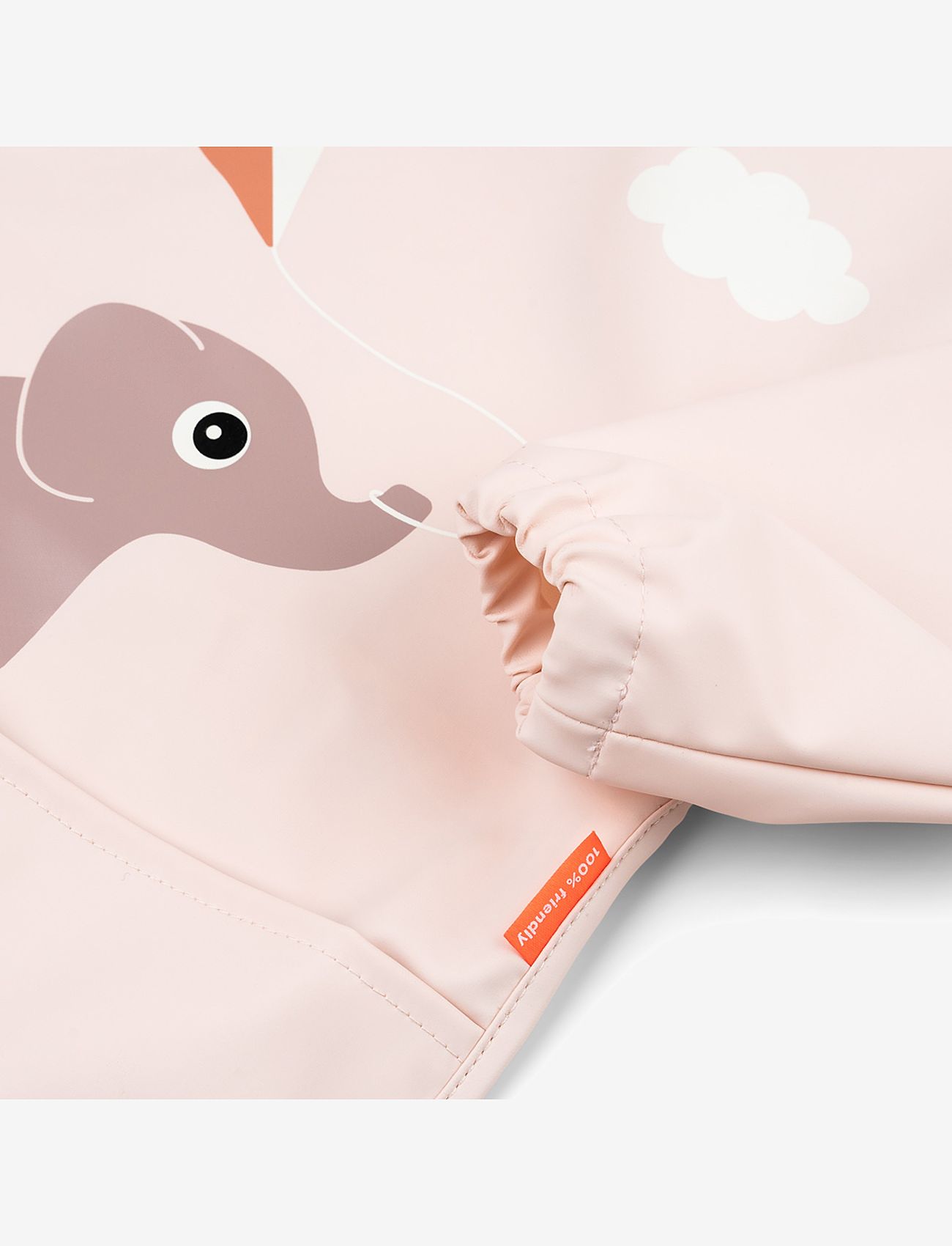 Done by Deer - Sleeved pocket bib Playground Powder - ilgų rankovių seilinukai - powder - 1
