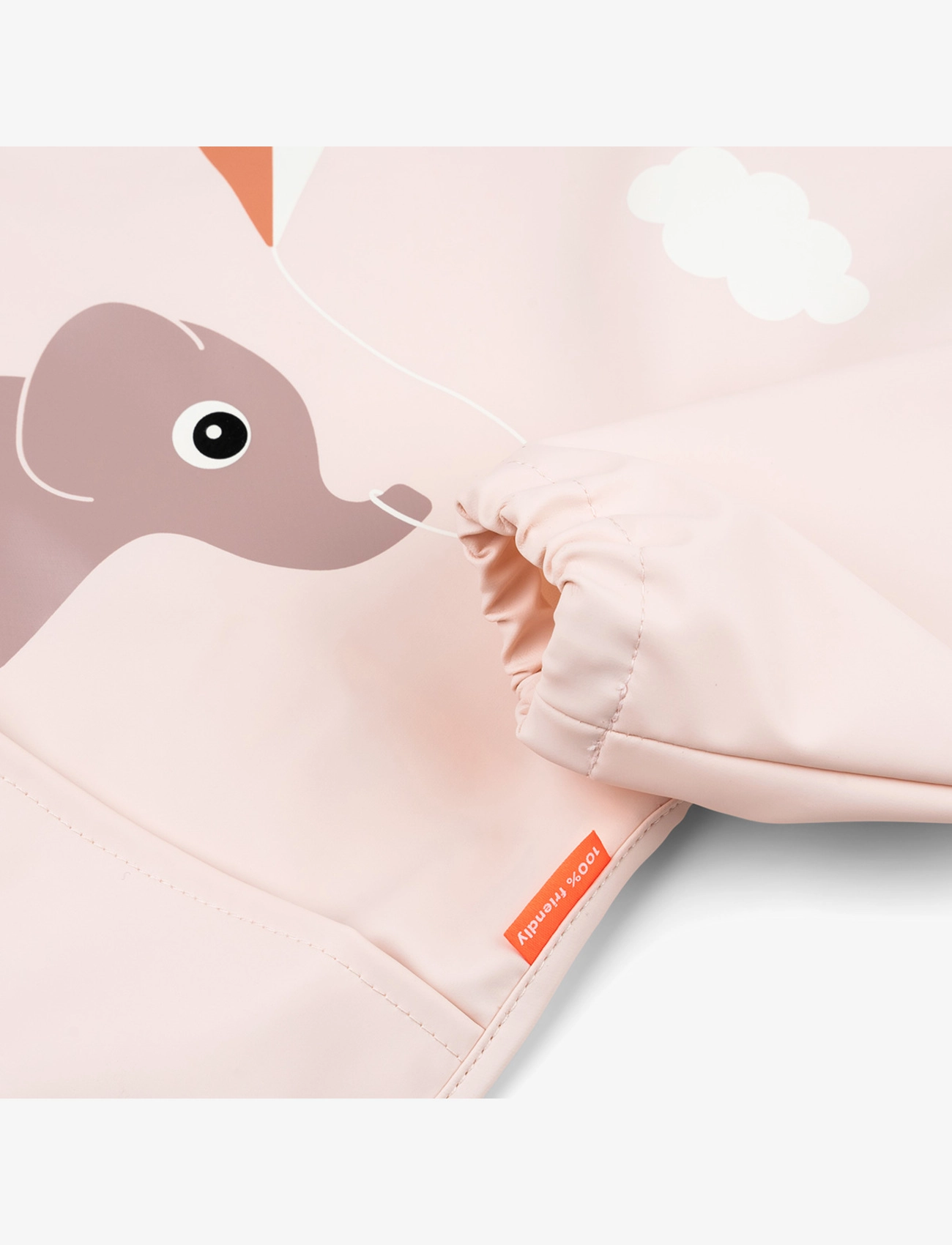 Done by Deer - Sleeved pocket bib Playground Powder - langarmlätzchen - powder - 1