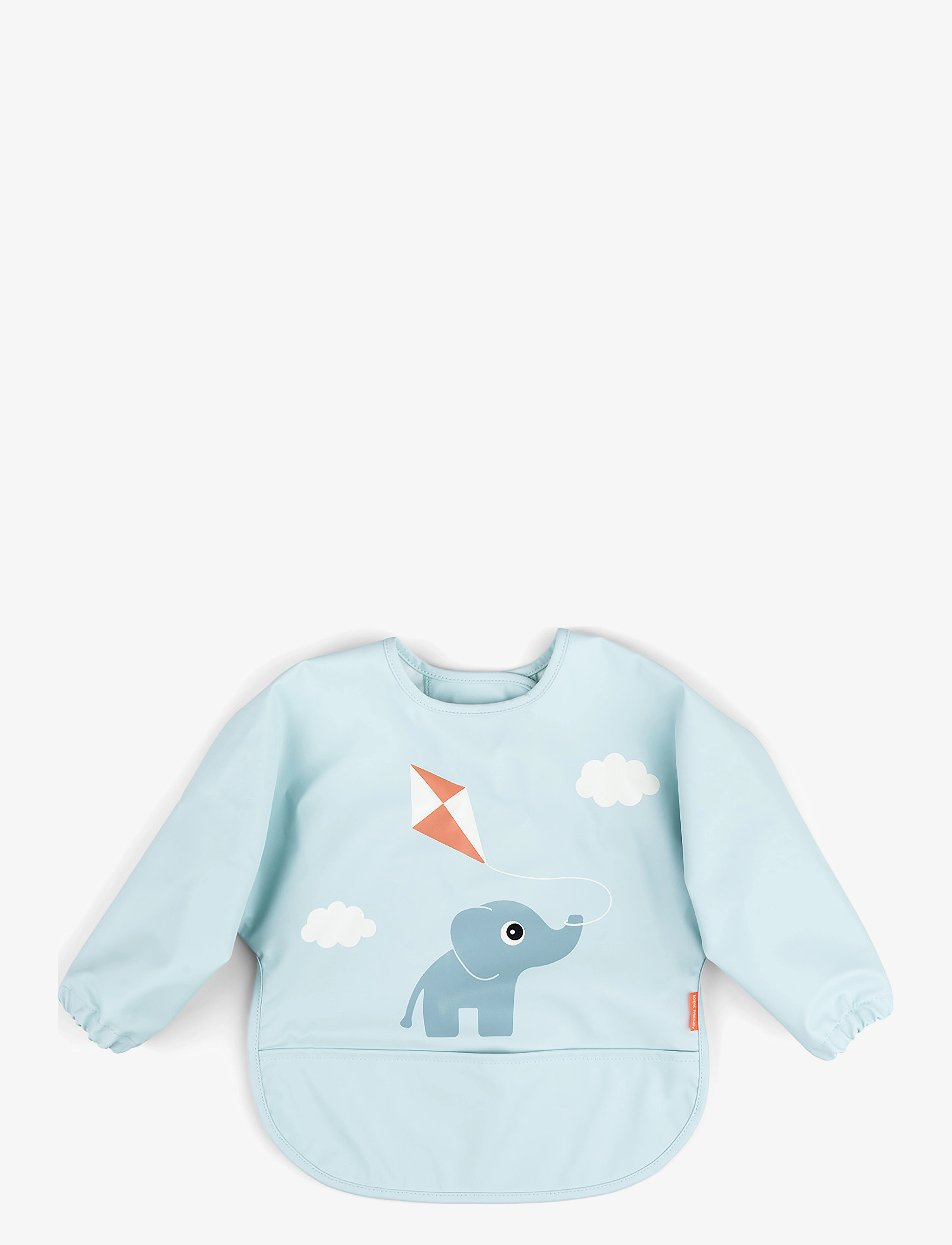 Done by Deer Sleeved Pocket Bib Playground Blue, One Size, Bibs, Blau - Long Sleeve Bib, Kinder