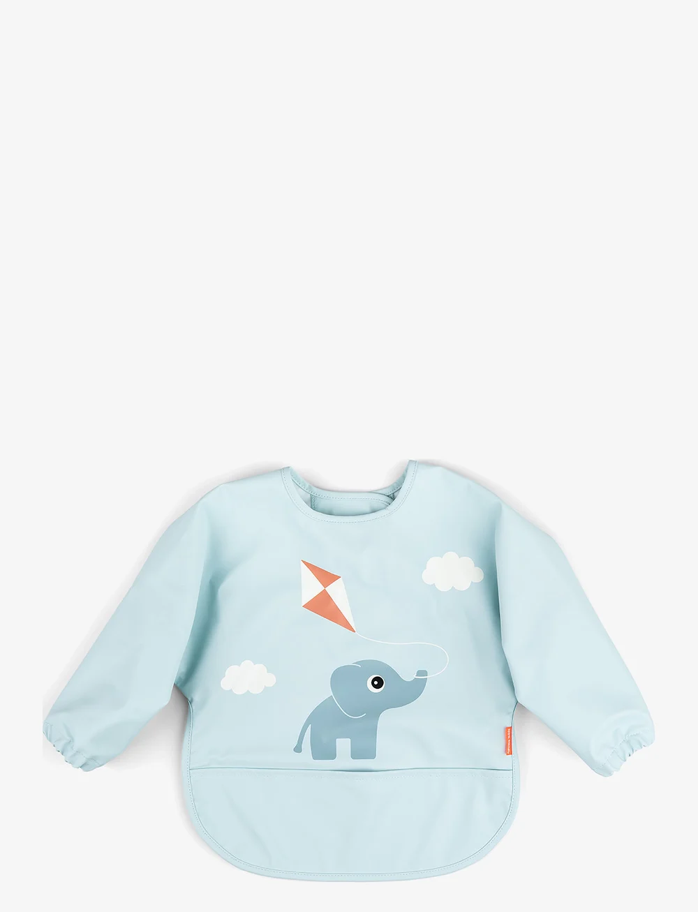 Done by Deer - Sleeved pocket bib Playground Blue - langarmlätzchen - blue - 0