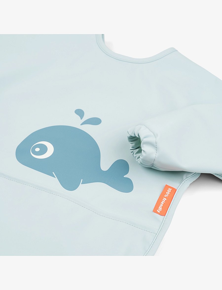 Done by Deer - Sleeved pocket bib Wally Blue - blue - 1