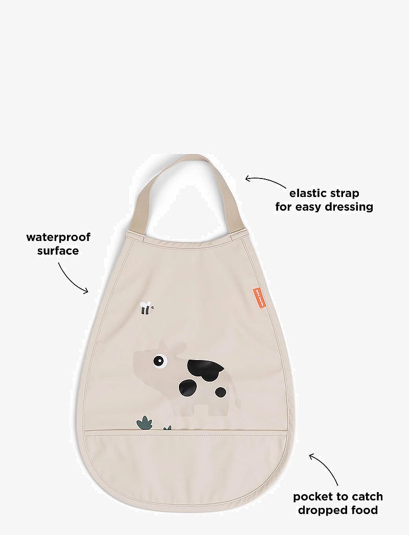 Done by Deer - Pull-over bib Tiny farm Sand - varrukateta pudipõlled - sand - 1