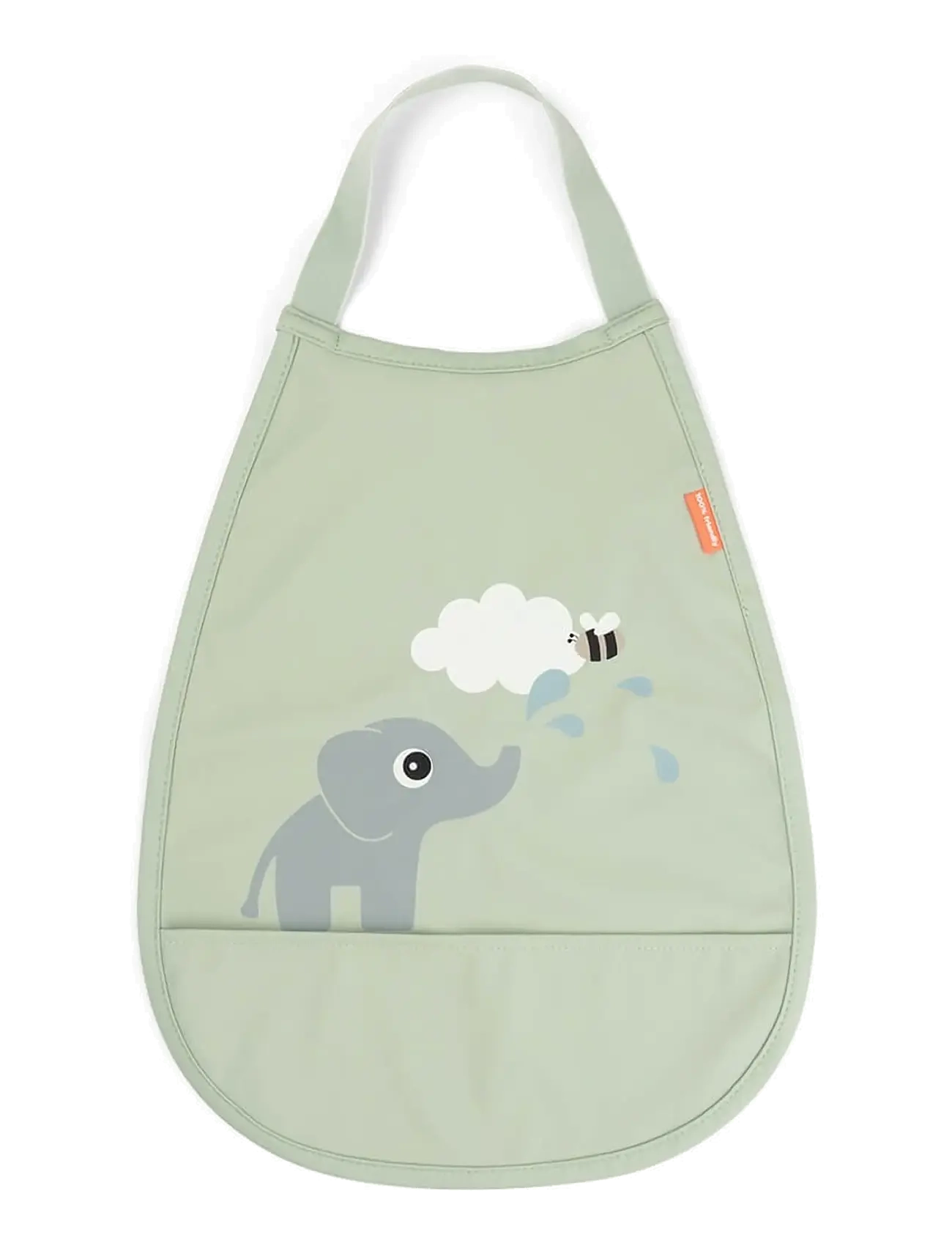 Done by Deer Pull-over bib Elphee Green - Matdags - GREEN / green
