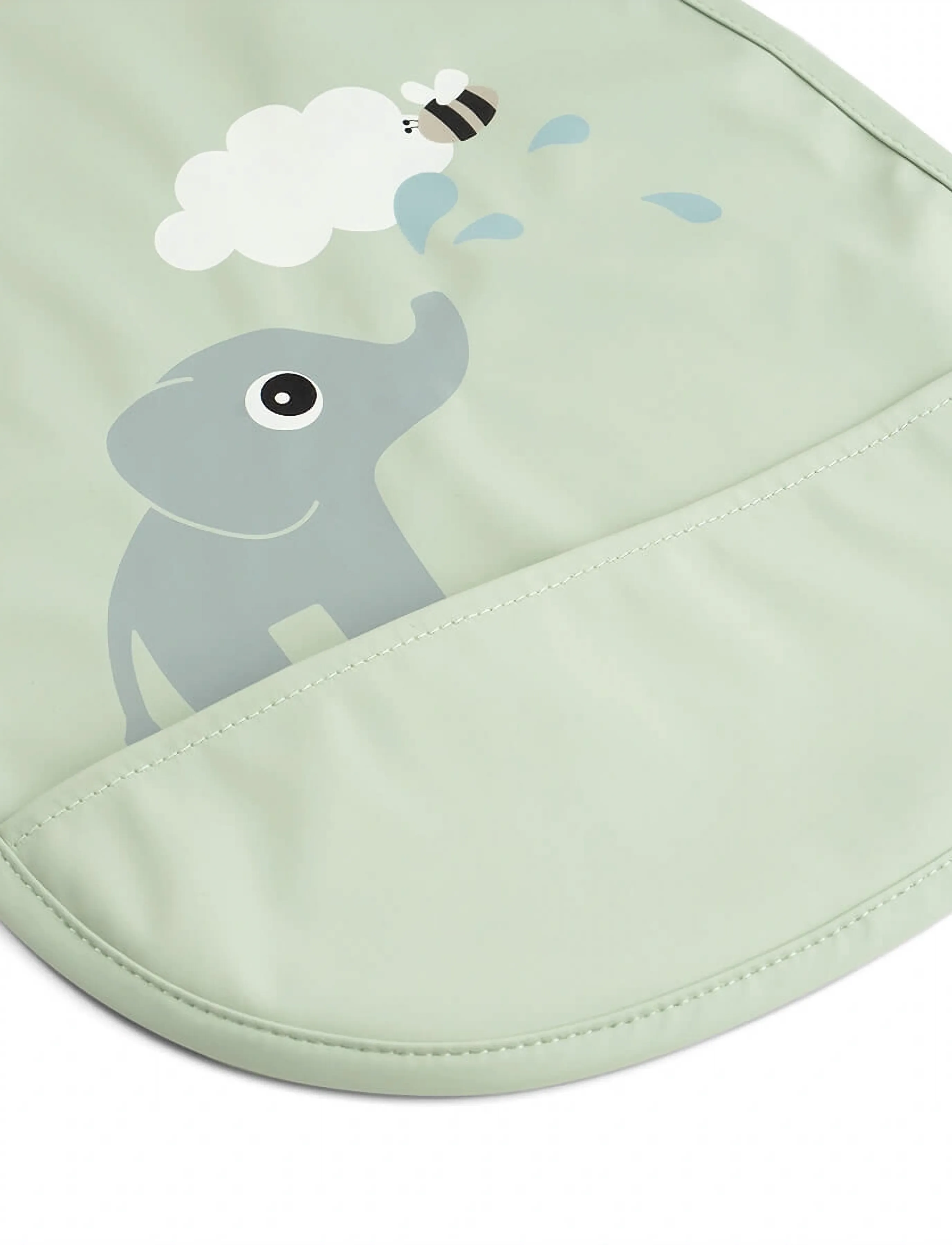 Done by Deer - Pull-over bib Elphee Green - Ärmellose lätzchen - green - 2