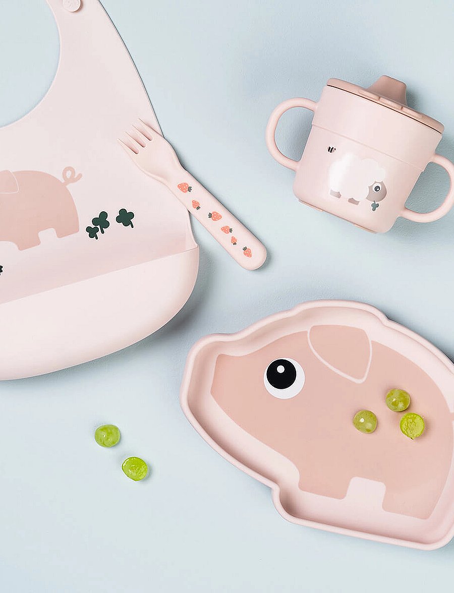 Done by Deer - Silicone bib Pigee Powder - smekkir - powder - 3