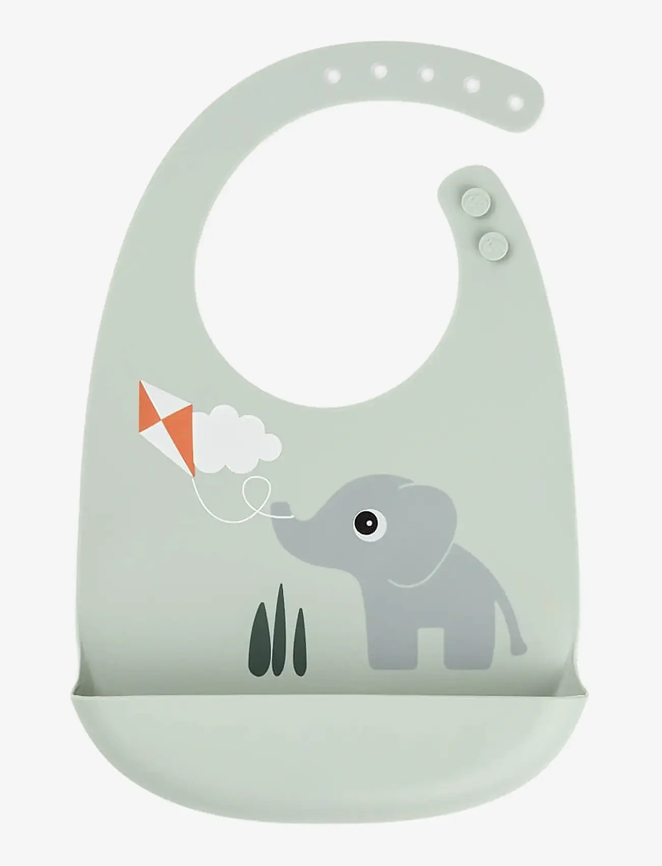 Done by Deer - Silicone bib Playground Green - sleeveless bibs - green - 0