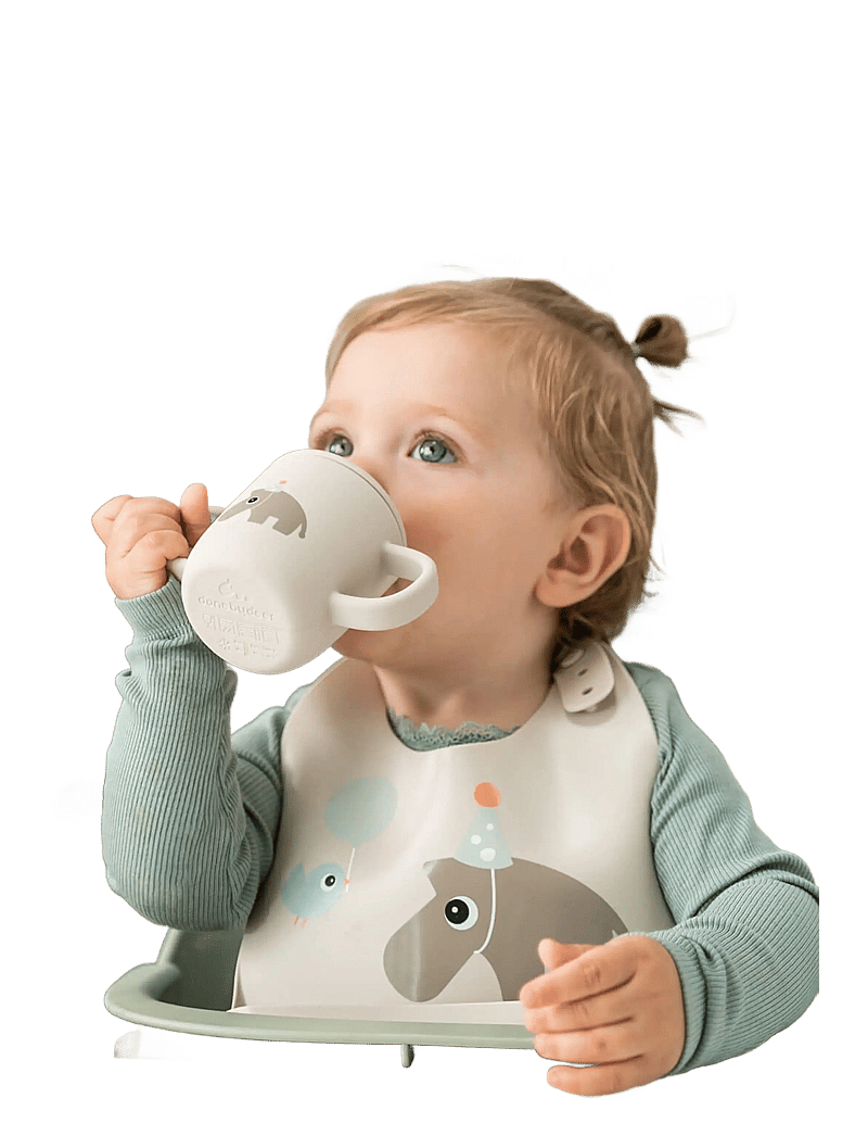 Done by Deer - Silicone bib Celebration Sand - Ärmellose lätzchen - sand - 3