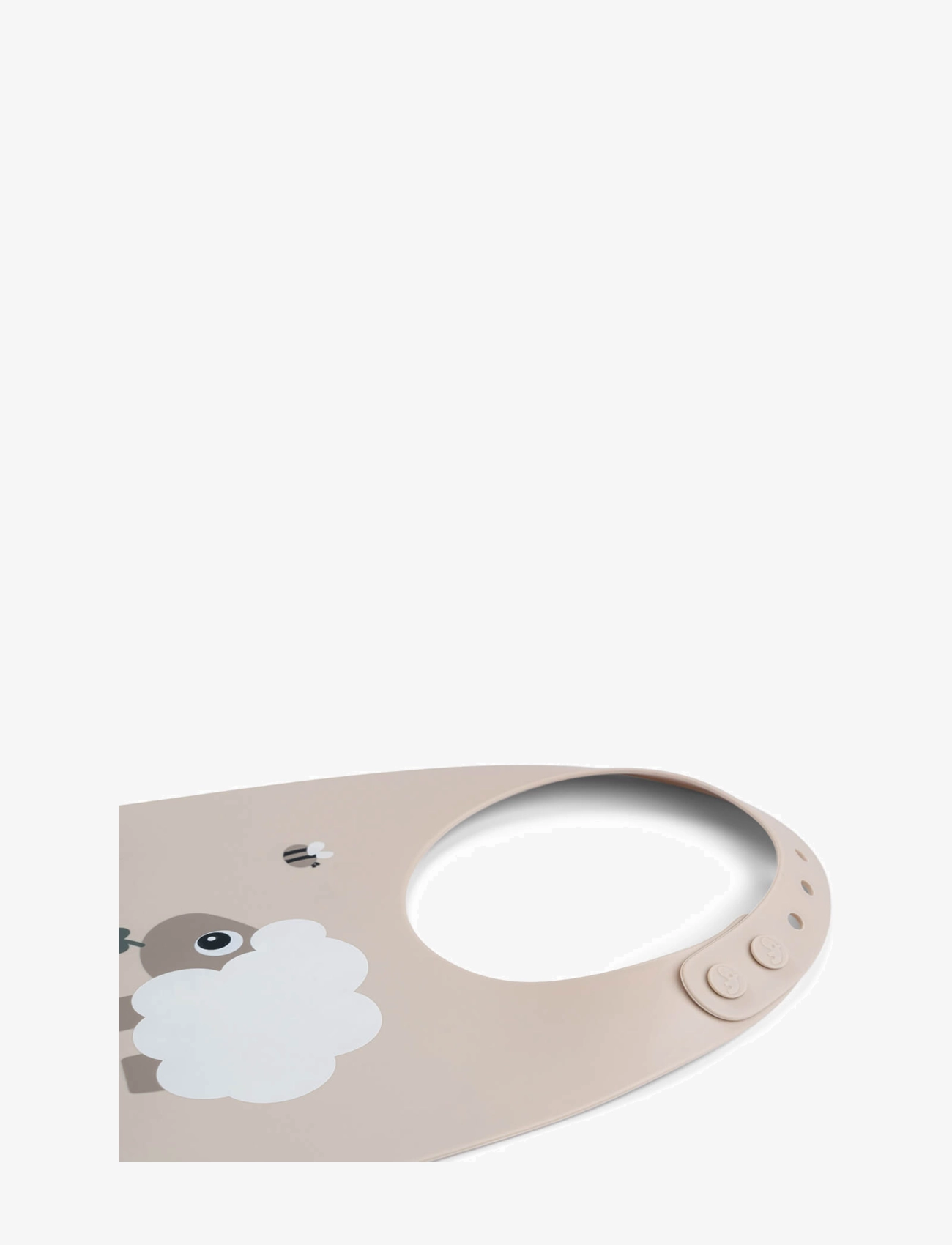 Done by Deer - Silicone bib Sheepy Sand - pudipõlled - sand - 1