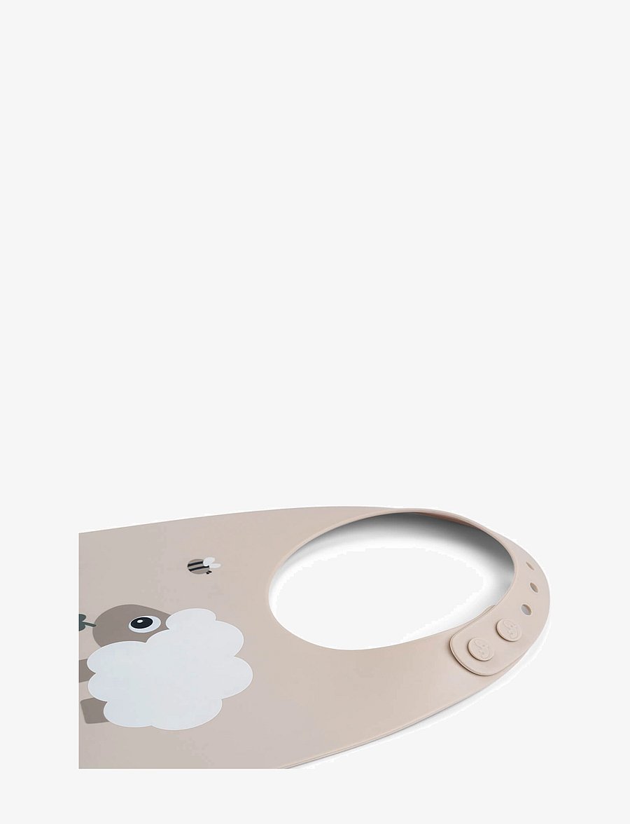 Done by Deer - Silicone bib Sheepy Sand - lätzchen - sand - 1