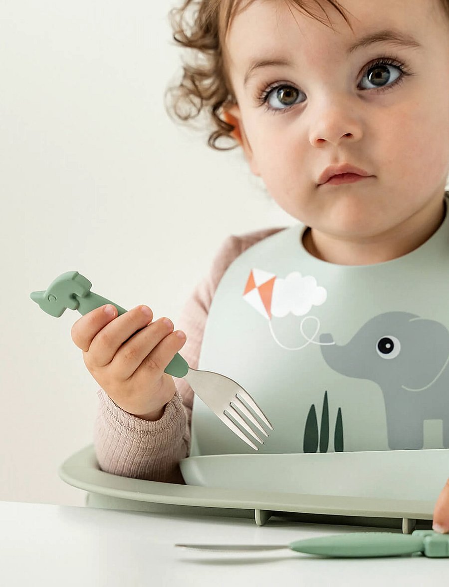 Done by Deer - Silicone bib 2-pack Playground Colour mix - Ärmellose lätzchen - colour mix - 0