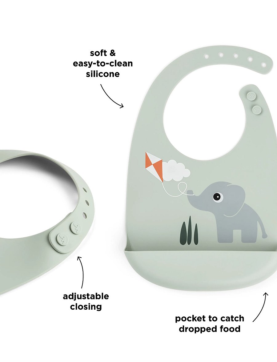 Done by Deer - Silicone bib 2-pack Playground Colour mix - Ärmellose lätzchen - colour mix - 5