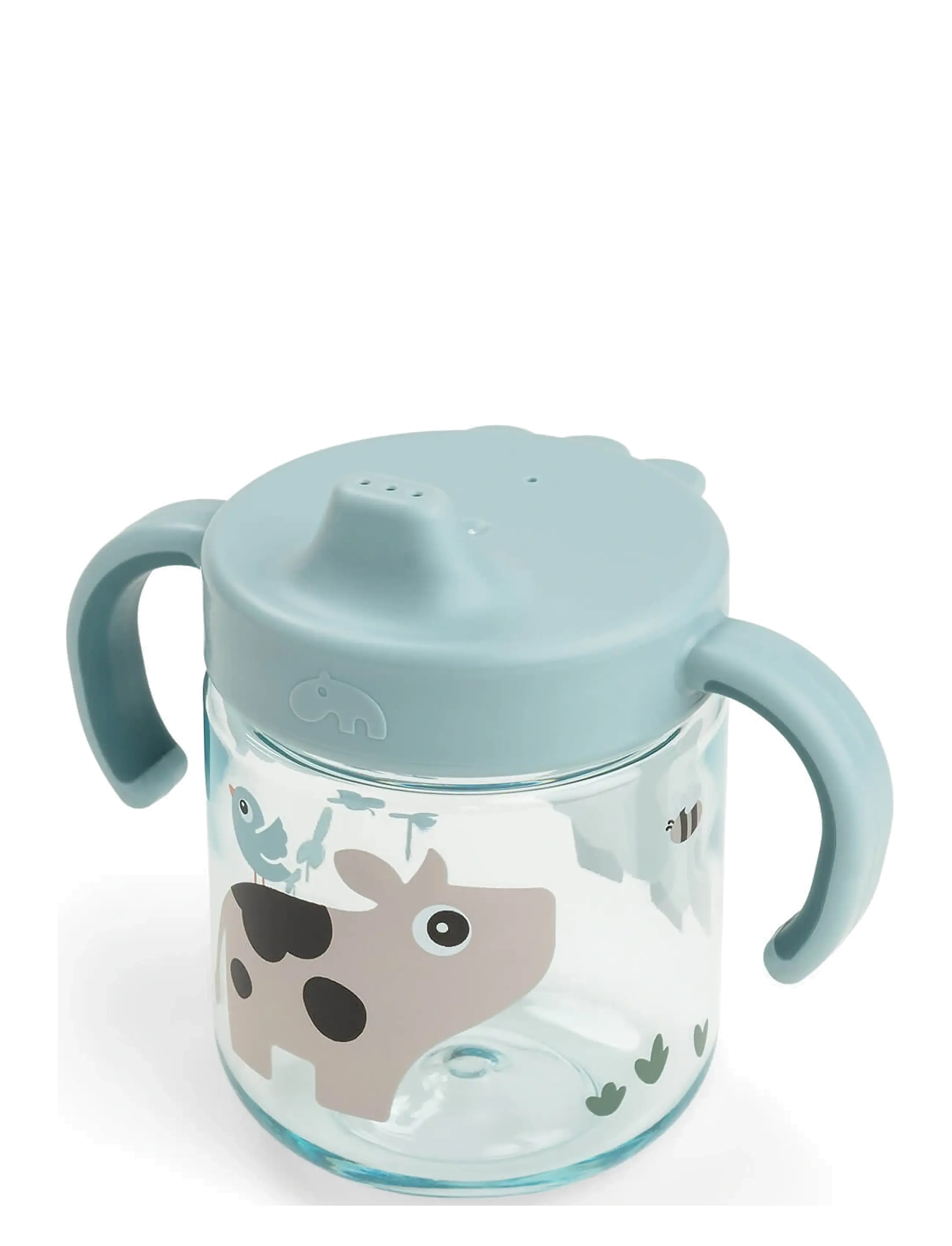 Done by Deer Learning spout cup 2-handle Tiny farm Blue - Näytä kaikki - BLUE / blue