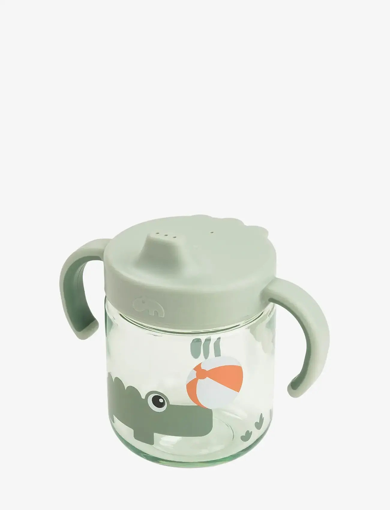 Done by Deer - Learning spout cup 2-handle Playground Green - tudkopper - green - 1