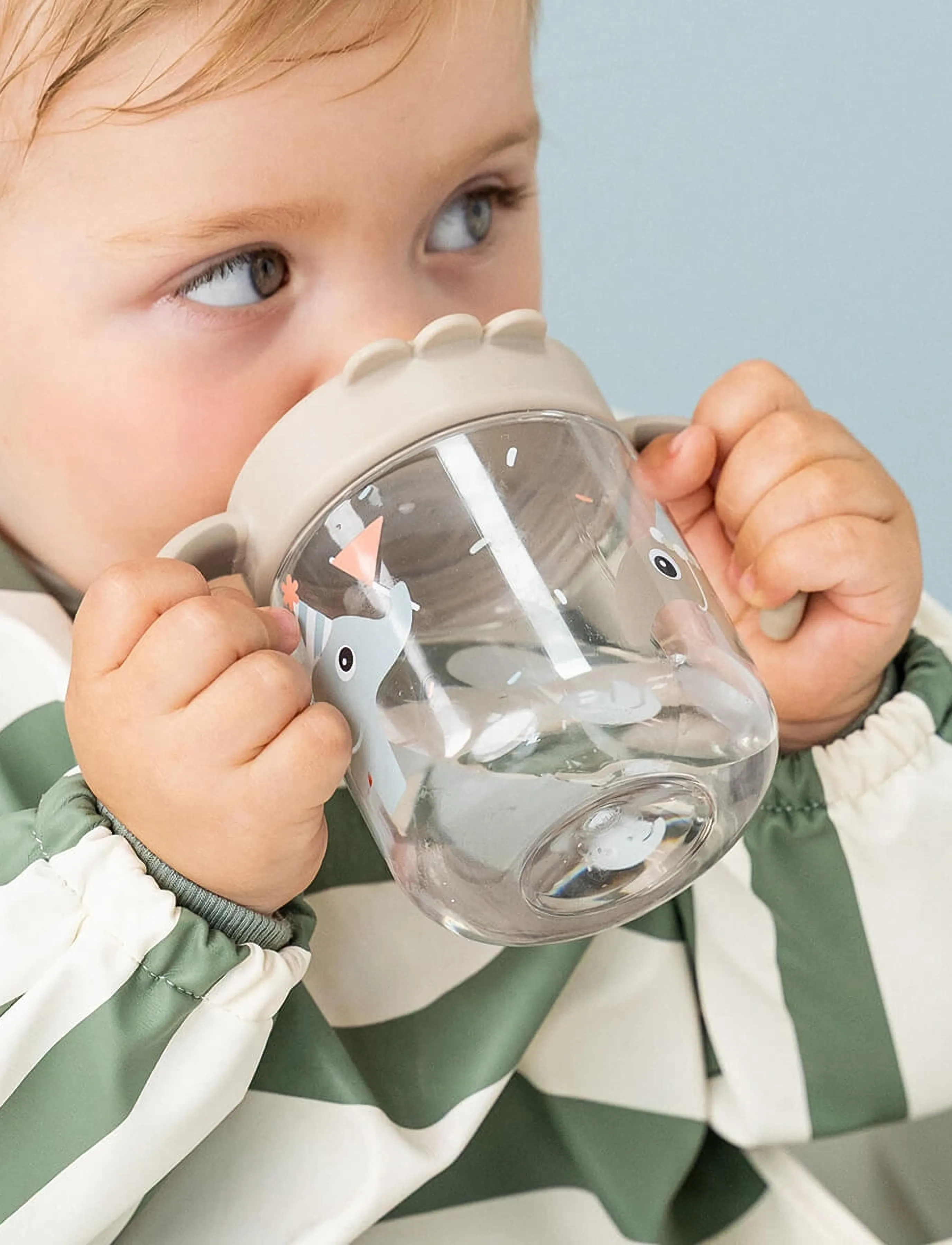 Done by Deer - Learning spout cup 2-handle Playground Green - sippy cups - green - 5