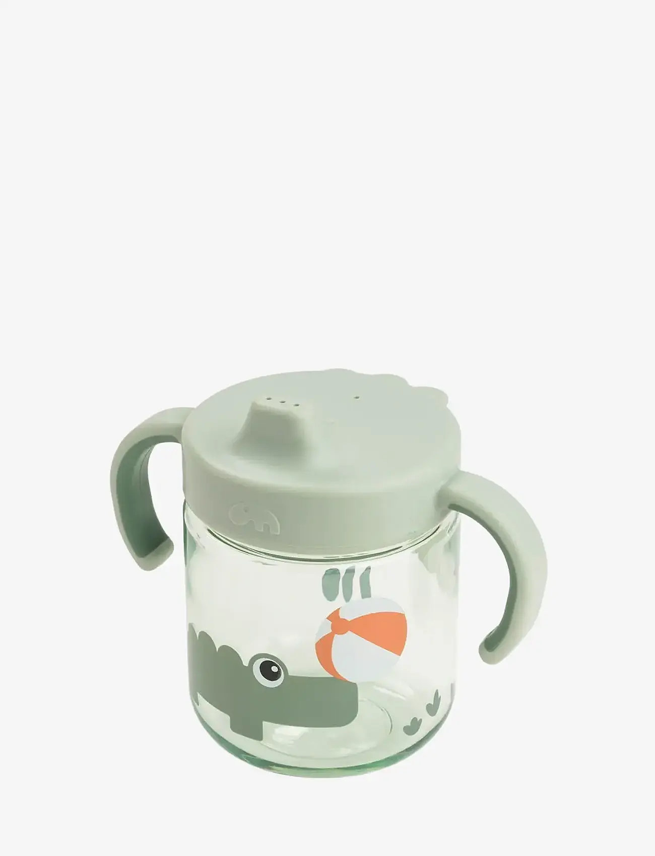 Done by Deer - Learning spout cup 2-handle Playground Green - tudkopper - green - 3