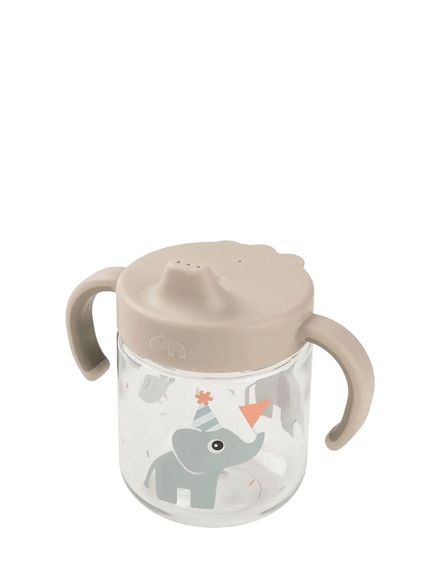 Done by Deer - Learning spout cup 2-handle Celebration Sand - schnabeltassen - sand - 1