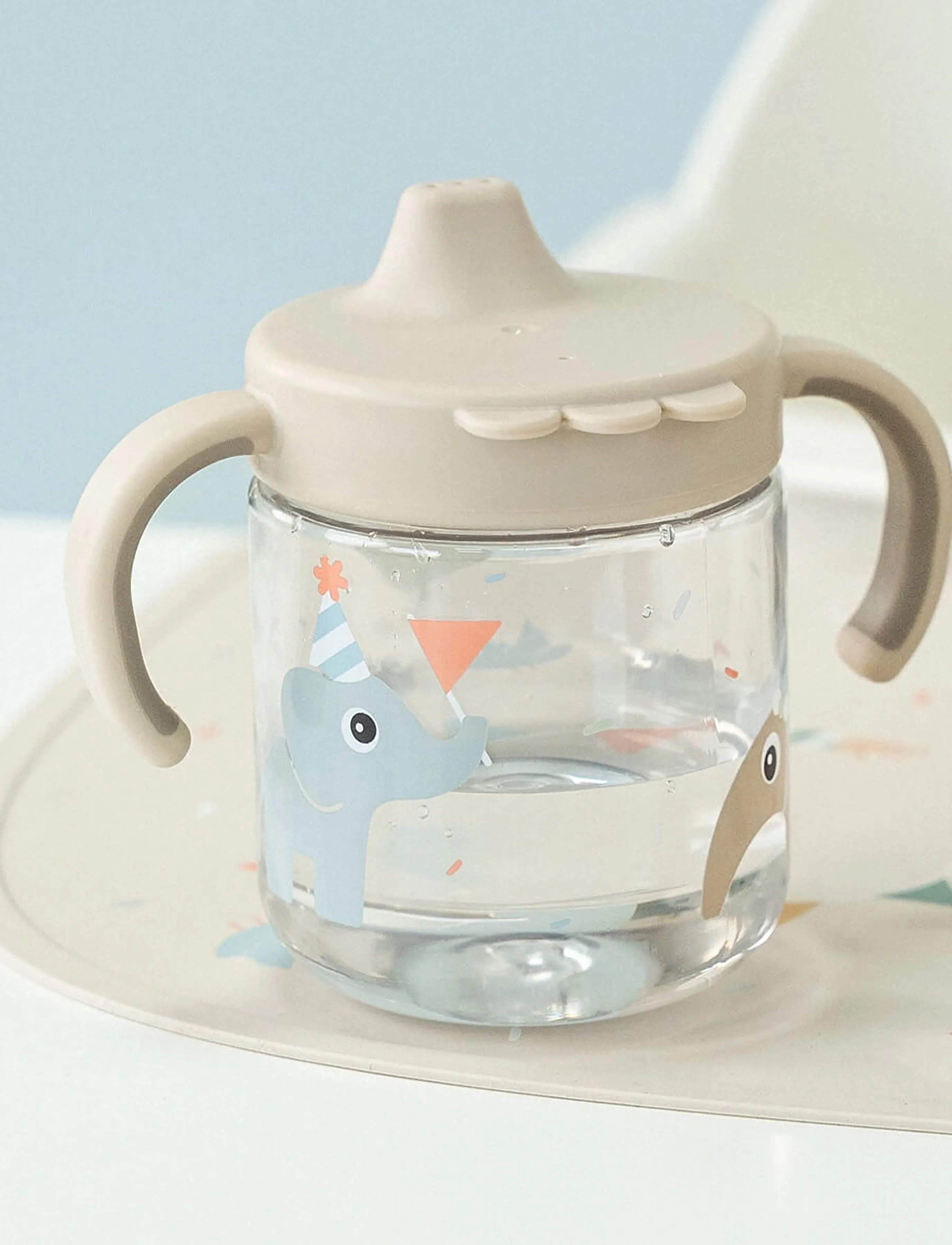 Done by Deer - Learning spout cup 2-handle Celebration Sand - schnabeltassen - sand - 5