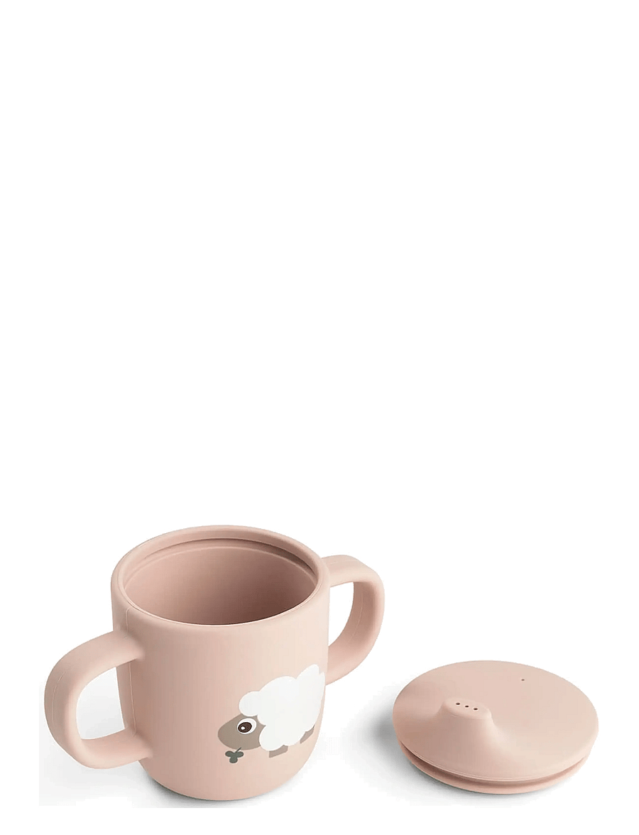 Done by Deer - Silicone spout cup 2-handle Tiny farm Powder - schnabeltassen - powder - 2