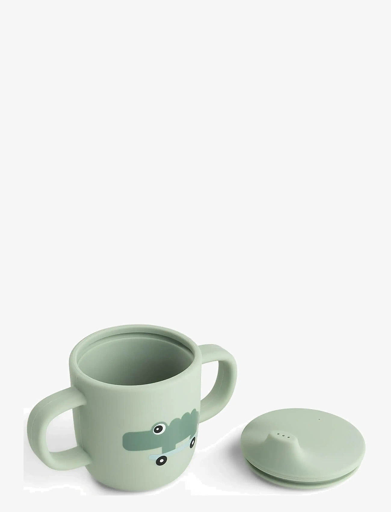 Done by Deer - Silicone spout cup 2-handle Playground Green - pipmuggar - green - 2