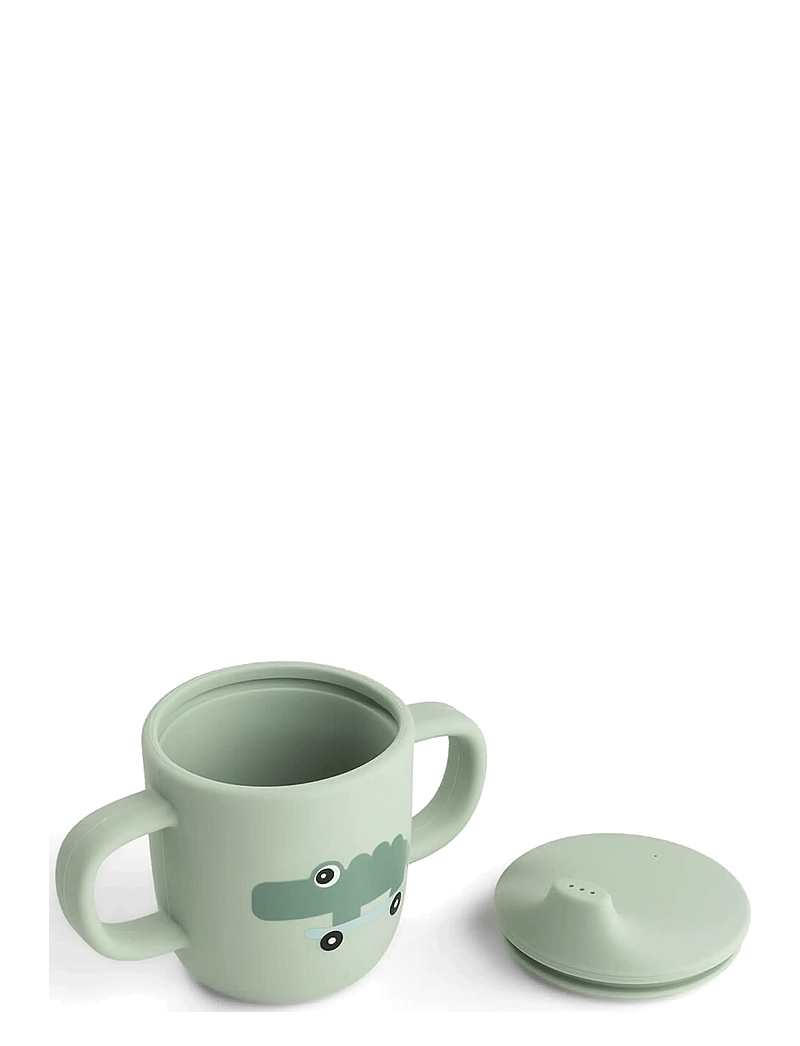 Done by Deer - Silicone spout cup 2-handle Playground Green - pipmuggar - green - 2