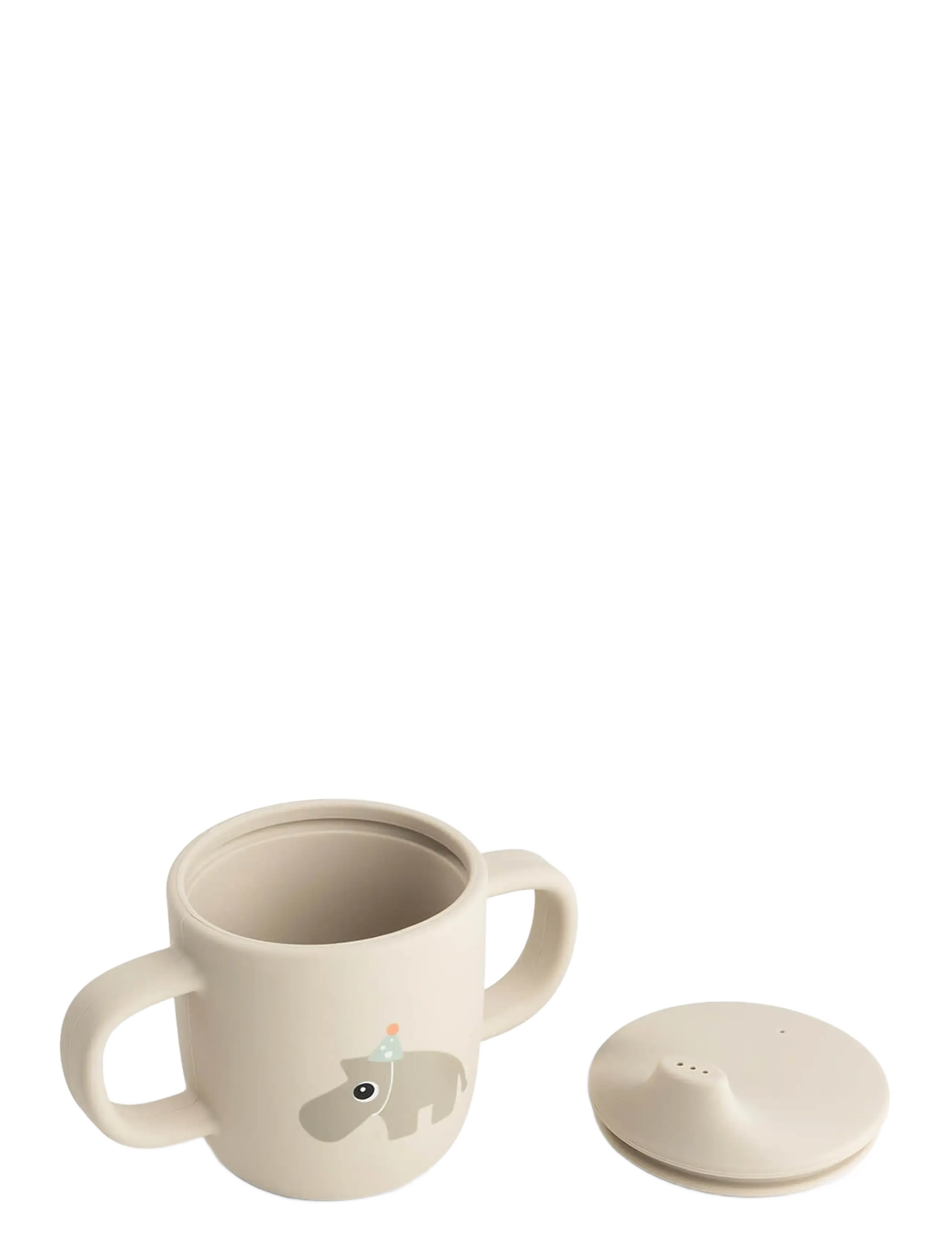 Done by Deer - Silicone spout cup 2-handle Celebration Sand - schnabeltassen - sand - 1