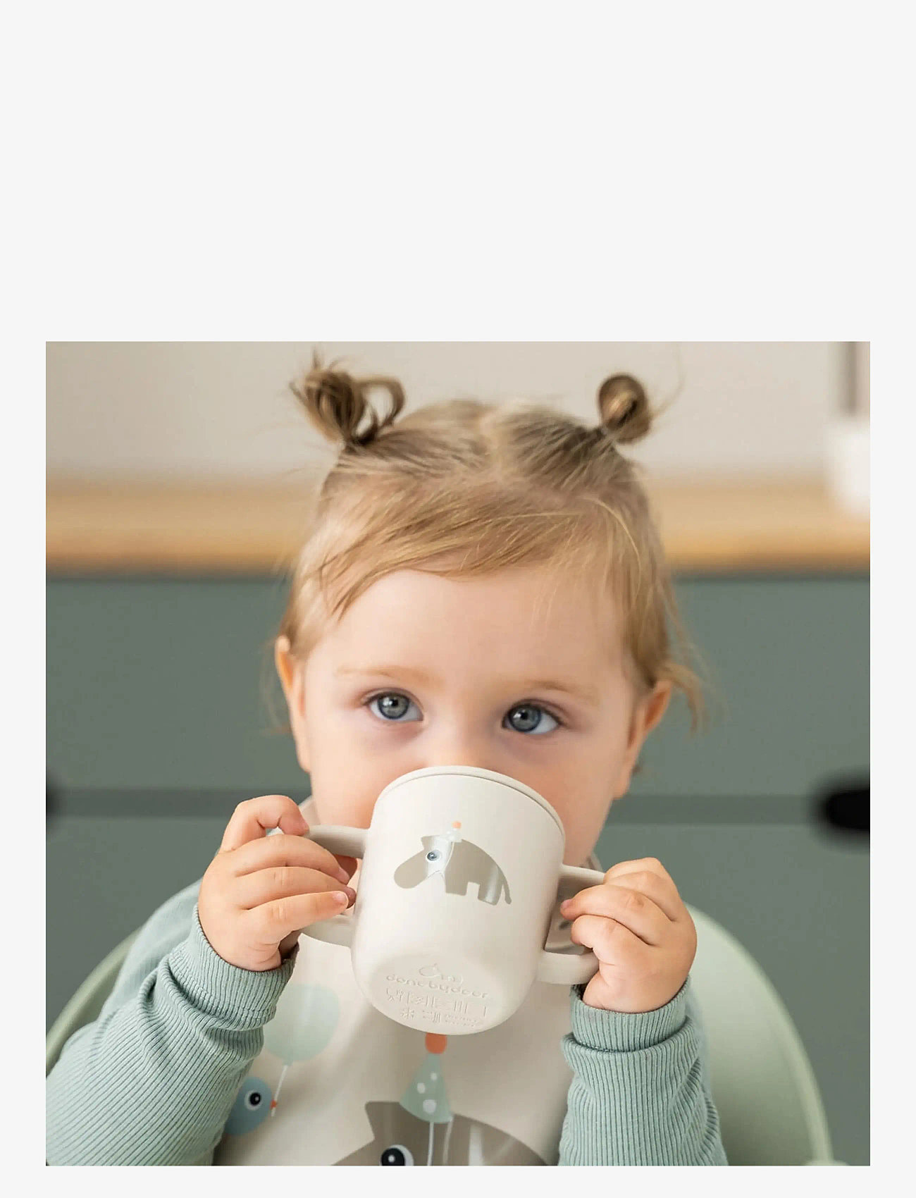 Done by Deer - Silicone spout cup 2-handle Celebration Sand - tudkopper - sand - 4