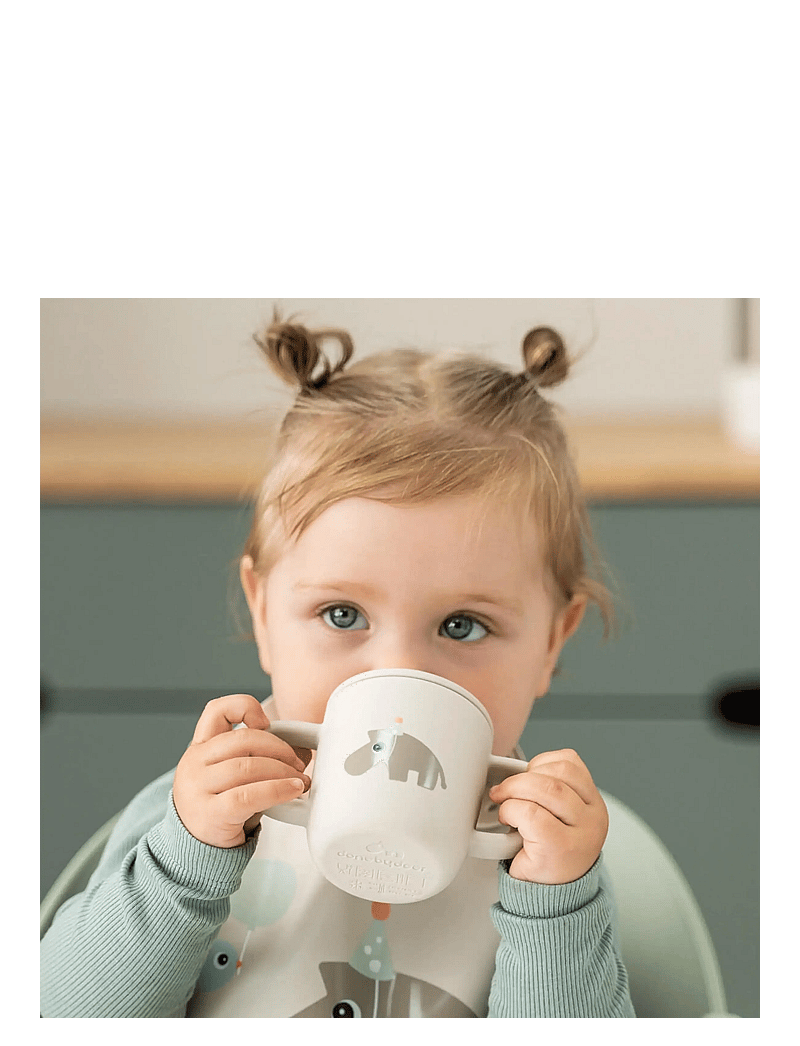 Done by Deer - Silicone spout cup 2-handle Celebration Sand - schnabeltassen - sand - 4