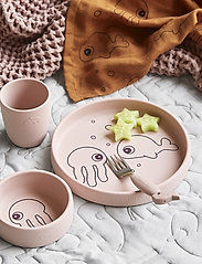 Done by Deer - Silicone dinner set Sea friends - dinner sets - powder - 2