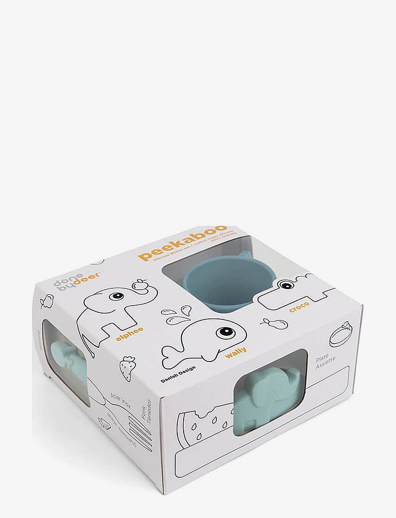 Done by Deer - Peekaboo dinner set Deer friends - Õhtusöögikomplektid - blue - 5