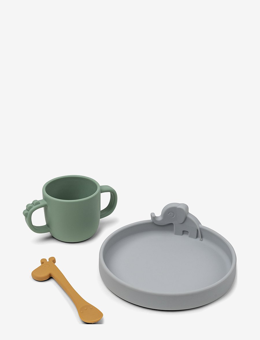 Done by Deer - Peekaboo dinner set Deer friends Colour mix - serveringsset - colour mix - 1