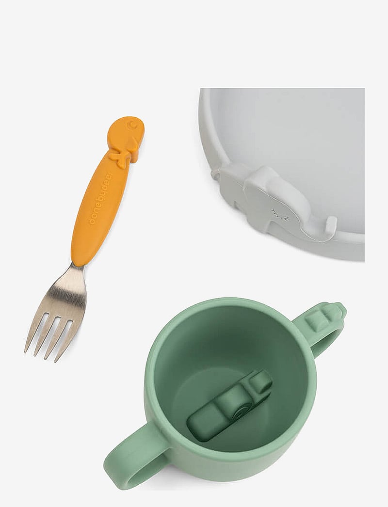 Done by Deer - Peekaboo dinner set Deer friends Colour mix - Õhtusöögikomplektid - colour mix - 3