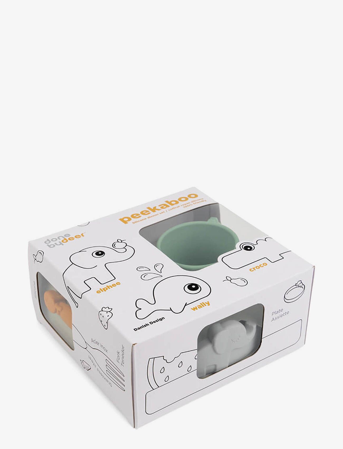 Done by Deer - Peekaboo dinner set Deer friends Colour mix - dinner sets - colour mix - 5