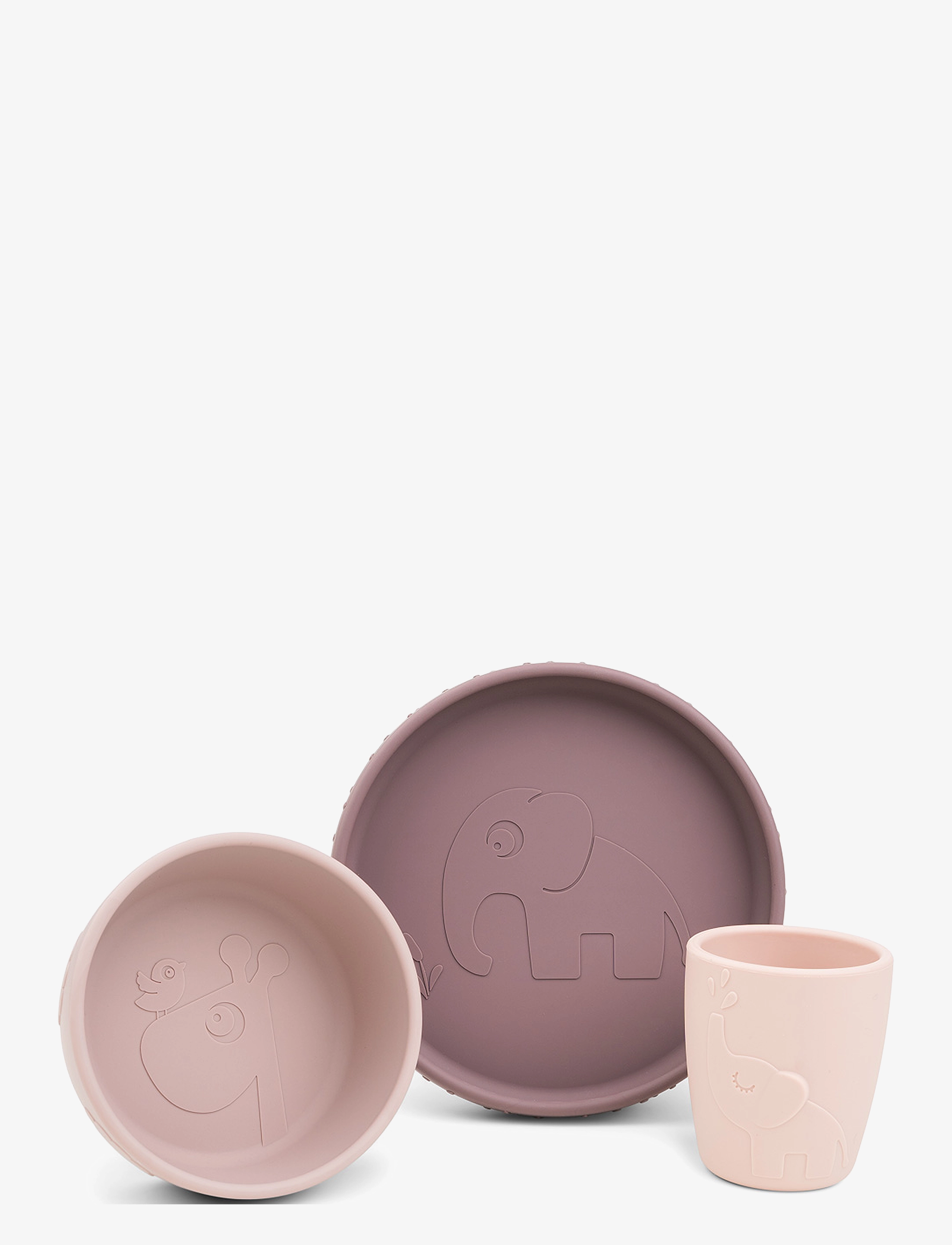 Done by Deer - Stick&Stay dinner set Deer friends Powder - powder - 1